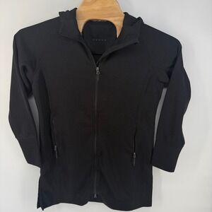 Volvo Womens Black Full Zip Hooded Performance Jacket Style 98210 Size Large